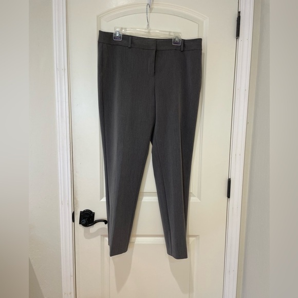 Anne Klein Pants - Anne Klein Size 12 Gray Trousers straight/Tapered Fit